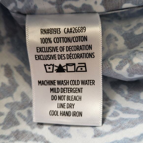 Robert Graham Arches Long Sleeve Button Down Shirt in Blue Men's Size Large - Picture 7 of 7